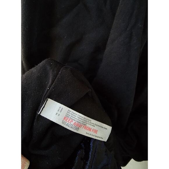 Free People Black Velvet Kimono Jacket Open Boho Witchy Whimsigoth fairy S Baggy - Picture 9 of 12